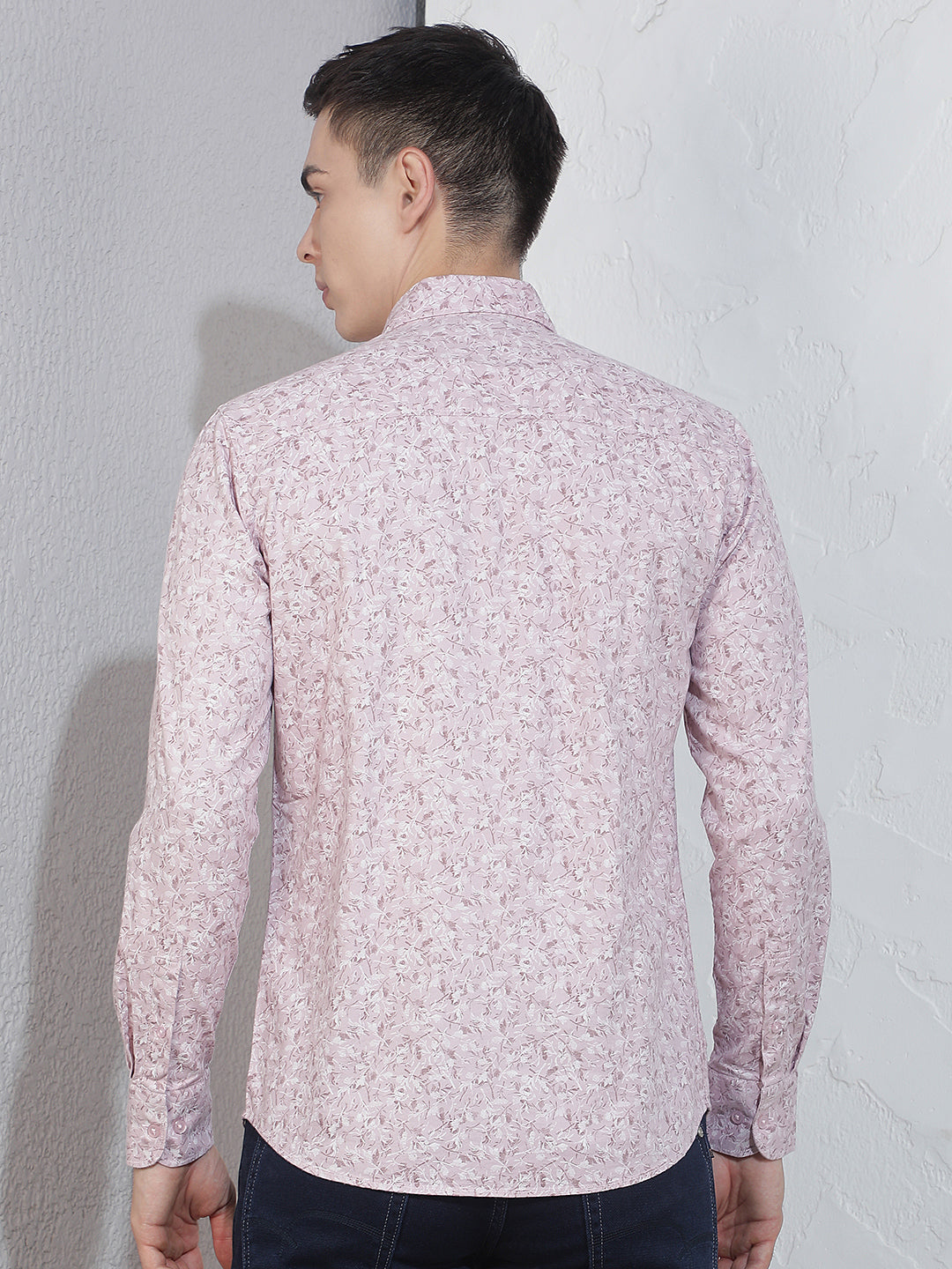 Pink Floral Print Shirt