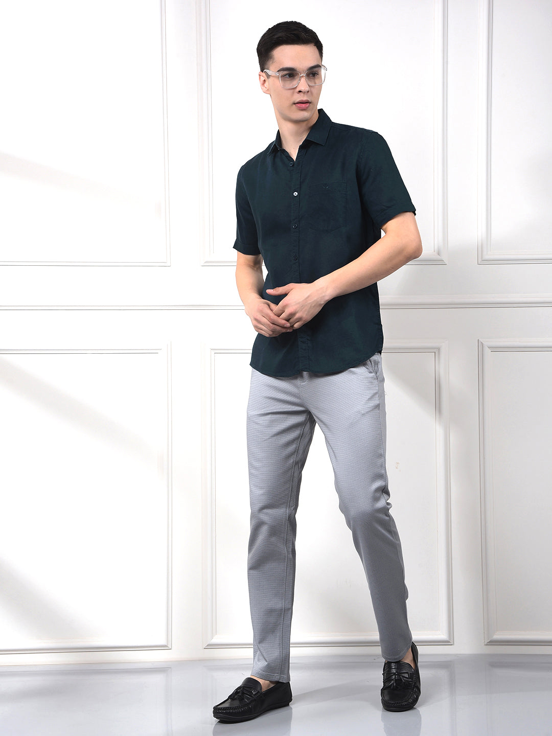 Sky Blue Premium Linen Comfort Shirt