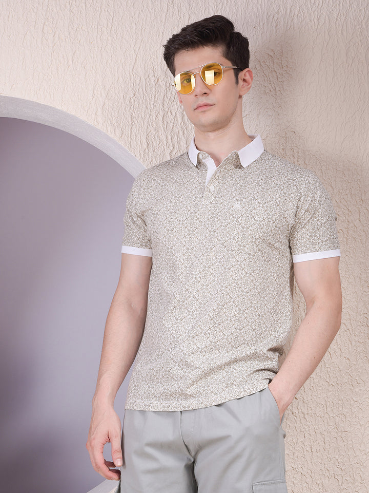 White Typographic Print T-Shirt-Men T-Shirts-Crimsoune Club