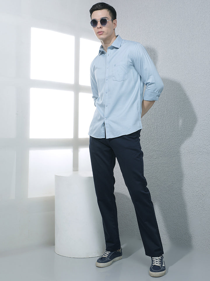 Relaxed Sky Cobalt Blue Shirt