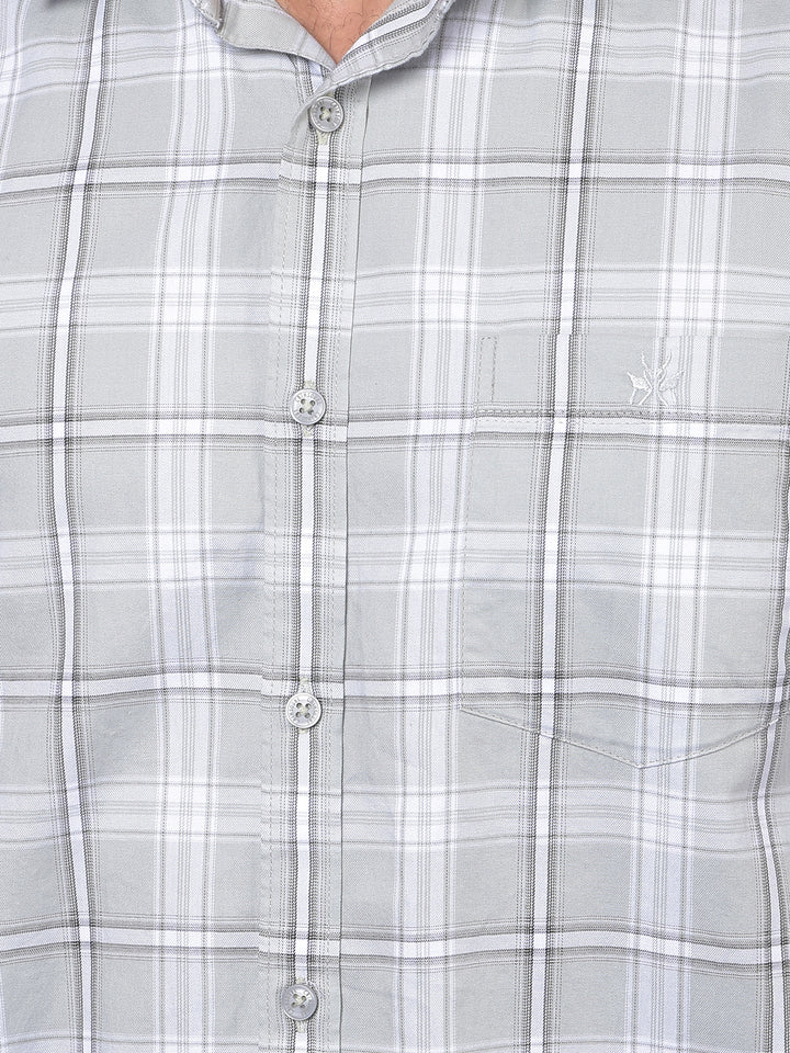 Green Checked 100% Cotton Shirt