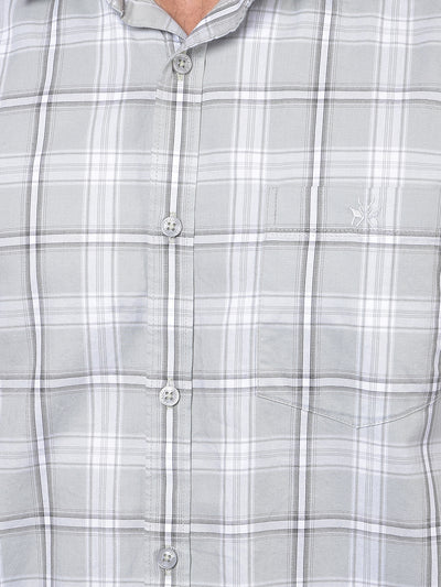 Green Checked 100% Cotton Shirt