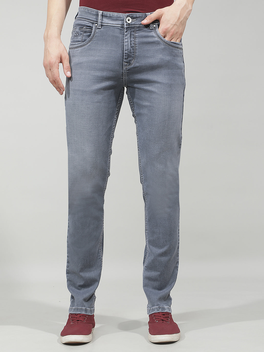 Tailored Heather Grey Jeans