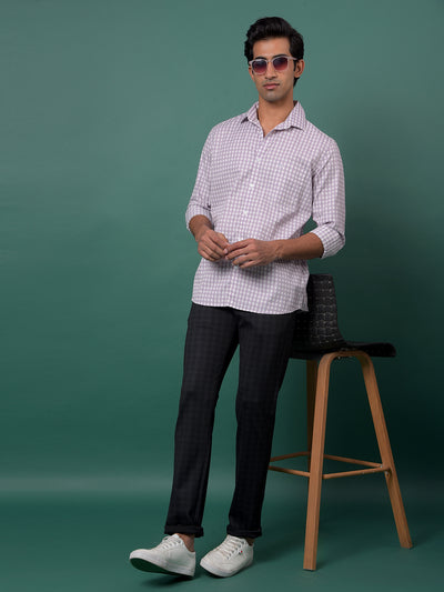 Dreamy Black Checked Trousers