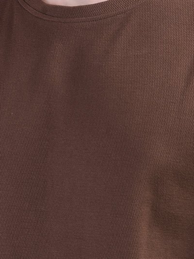 Snatched Brown 100% Cotton Sweatshirt