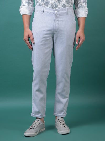 Grey 100% Cotton Trousers