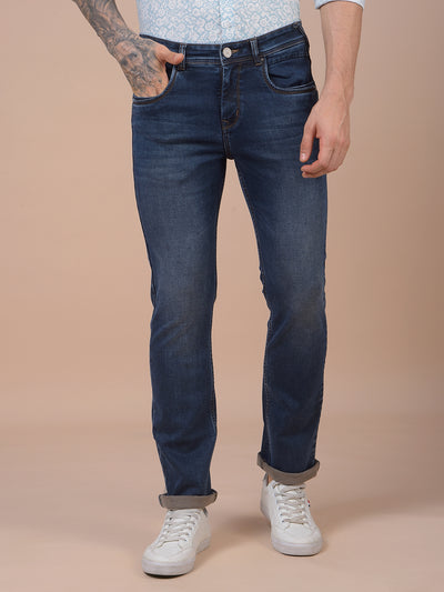 Blue Straight Jeans