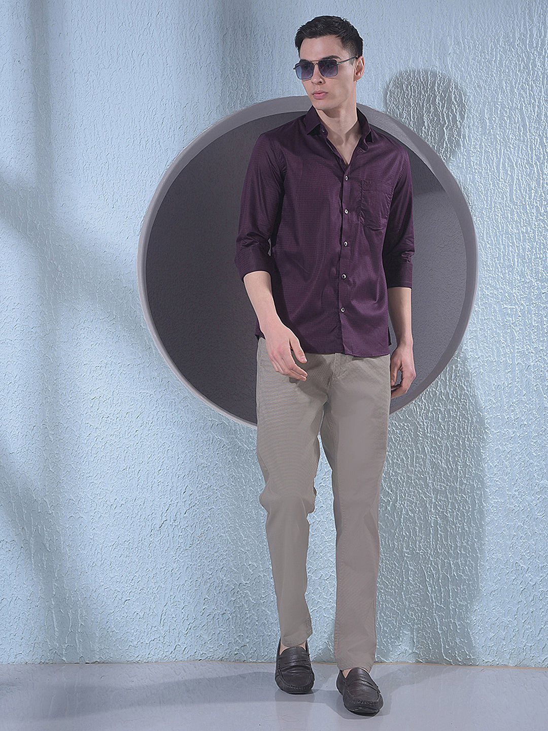 Utility Khaki Printed Trousers