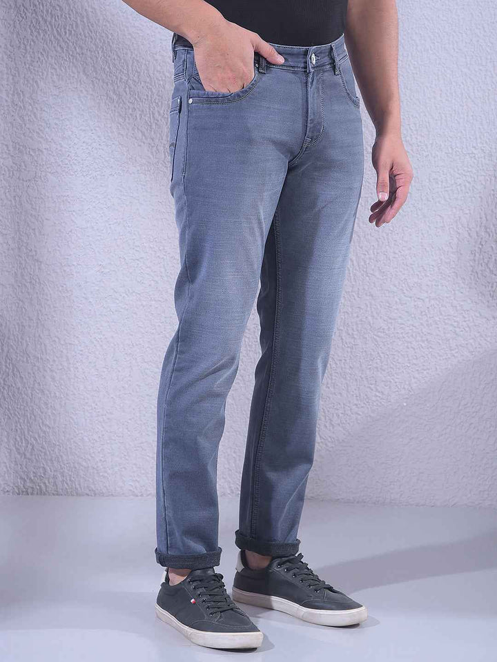 Stylish Light Blue Stretch Jeans