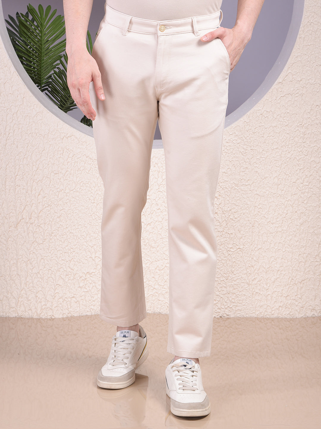 Stretchable Slim Fit Chinos Trousers