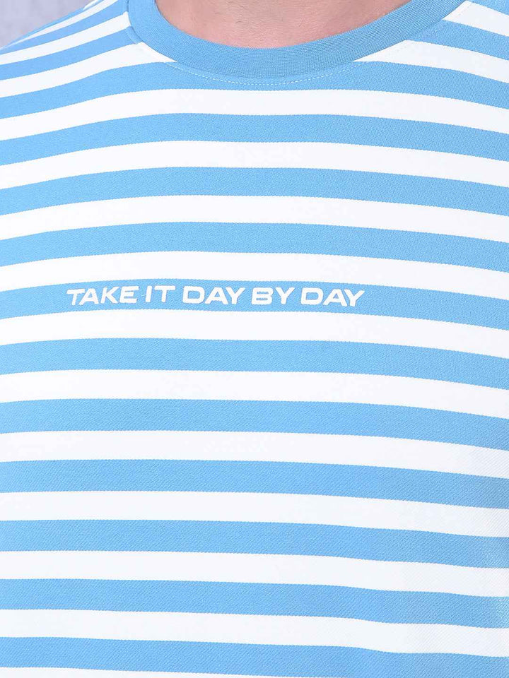 Blue Horizontal Stripes T-Shirt