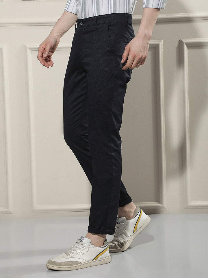 Navy Blue Chino Trousers