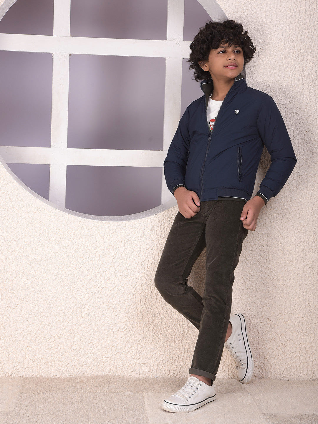 Chic Green Corduroy Trousers