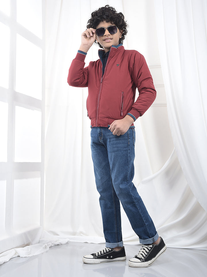 Chic Navy Blue Straight Jeans