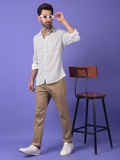 Grey Printed Shirt