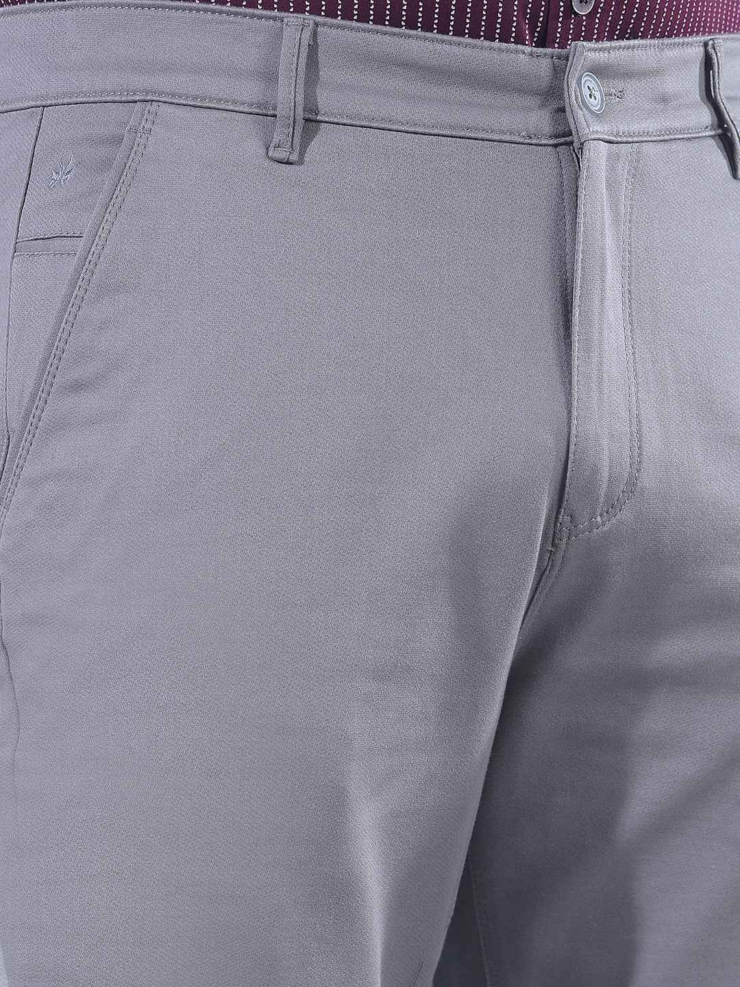 Grey Chinos Trousers