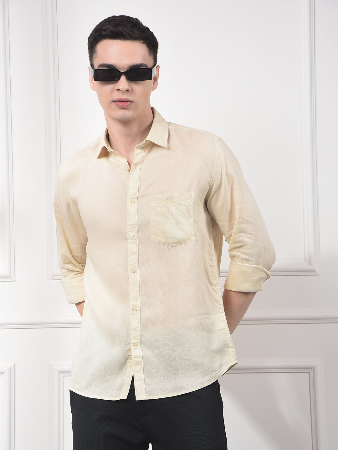 Driftwood Beige Linen Shirt