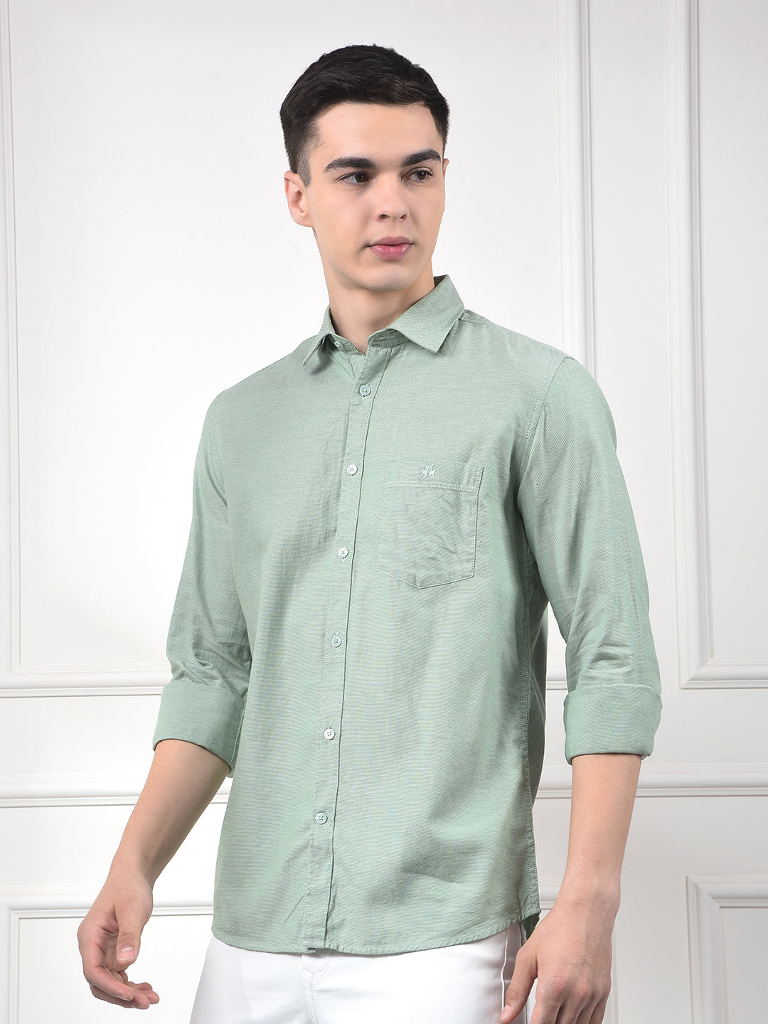 Green 100% Cotton Shirt