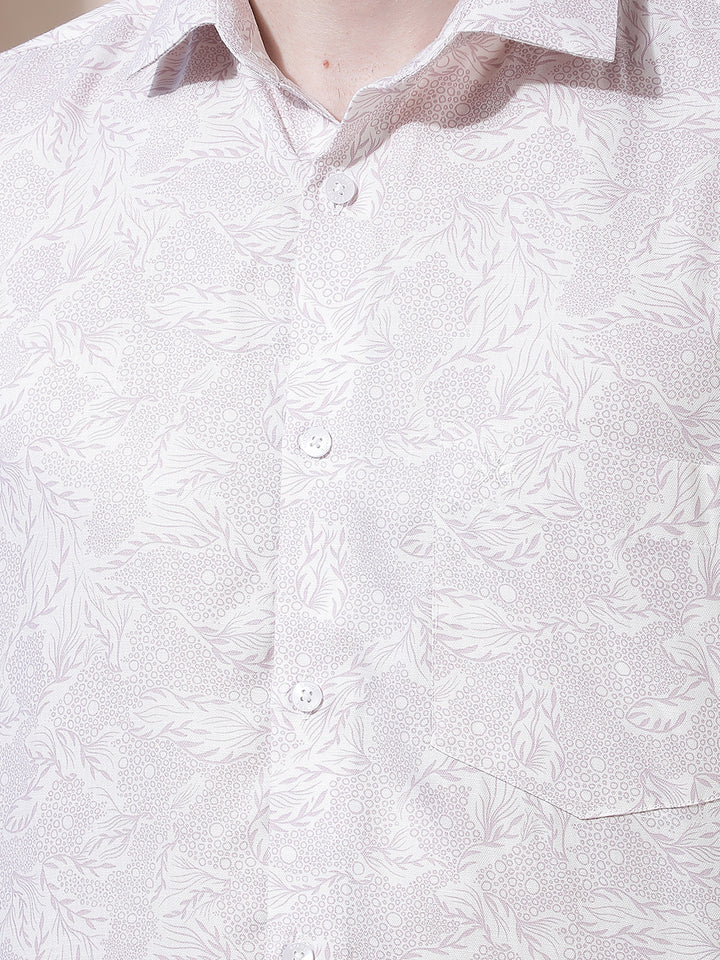 Pink Floral Print Shirt
