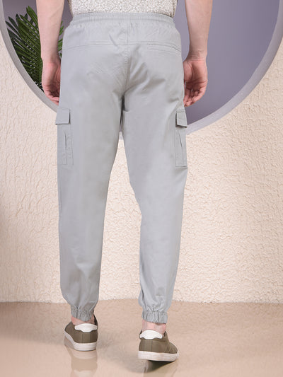 Radiant Grey Cargo Joggers