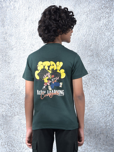 Green Graphic Print T-Shirt