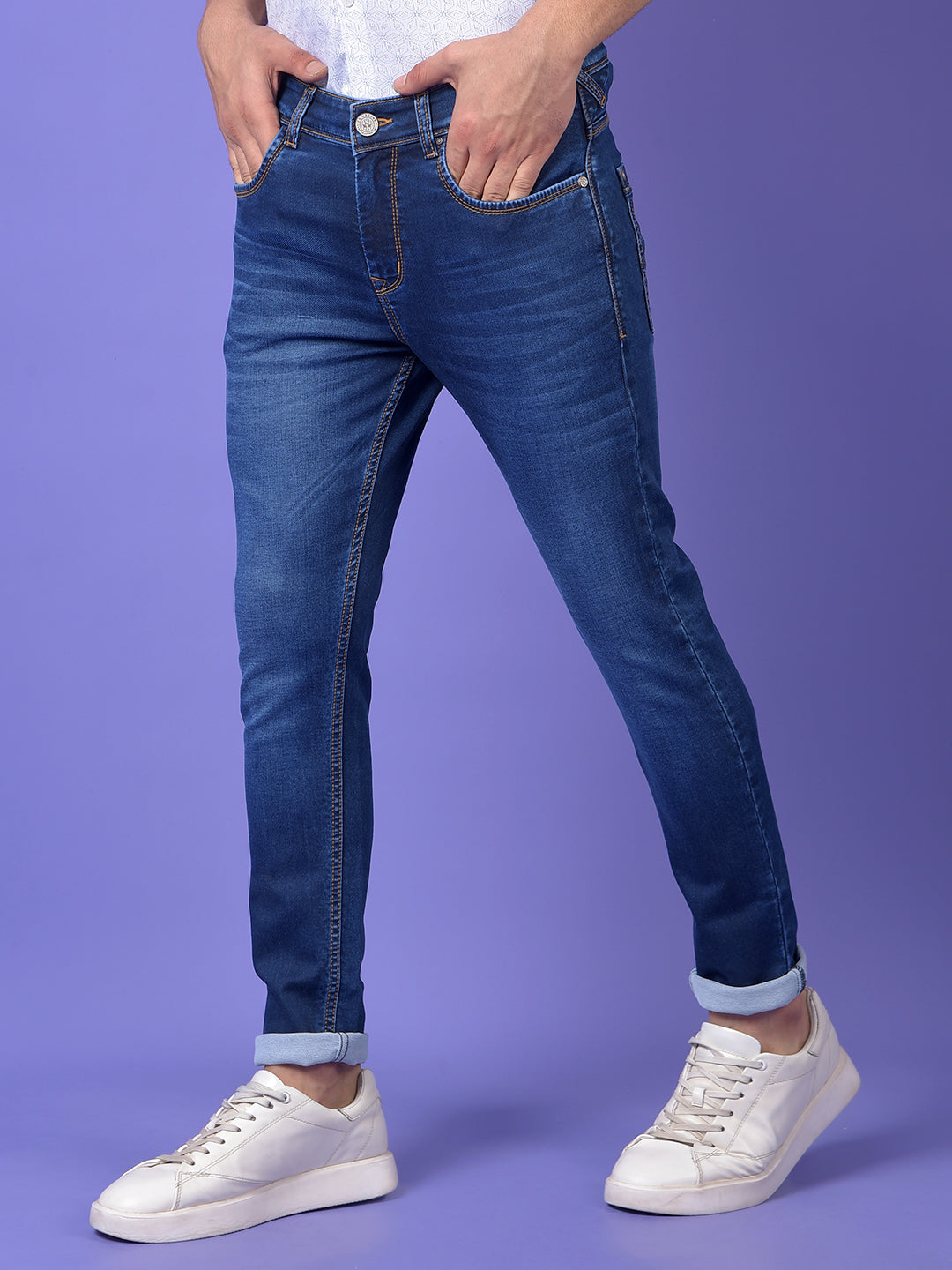 Navy Blue Skinny Jeans