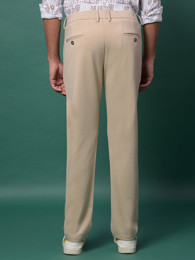 Natural Beige Chino Trousers