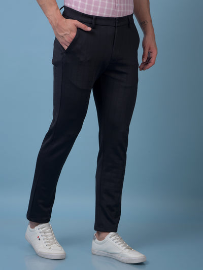 Classique Black Checked Trousers