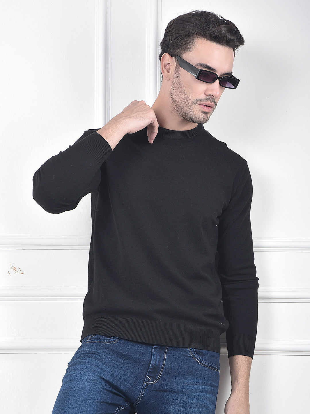 Classic Black Knit Sweater