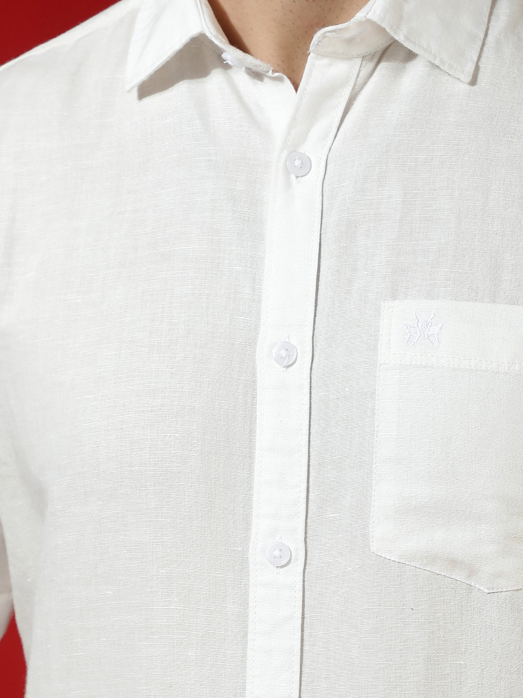 White Luxe Linen Breeze Shirt