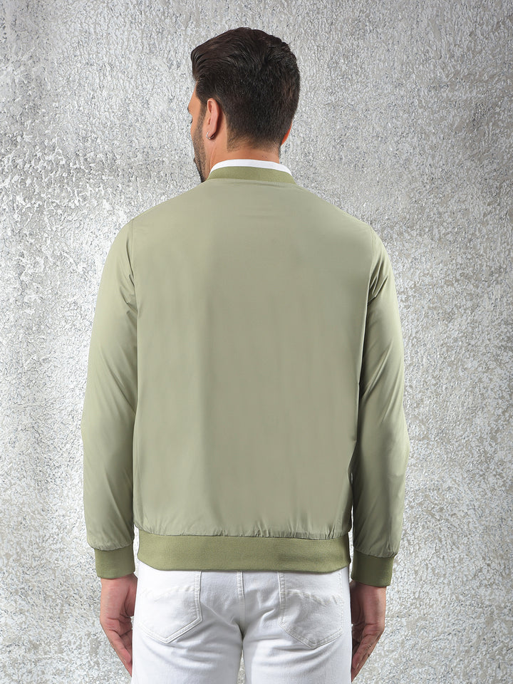 Minimalist Design Green Reversible Jacket