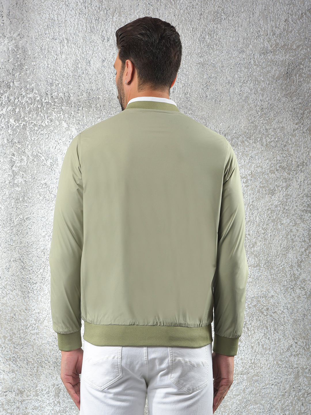 Minimalist Design Green Reversible Jacket