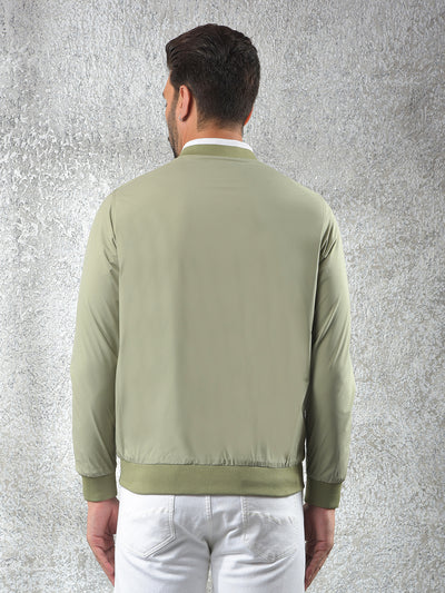 Minimalist Design Green Reversible Jacket