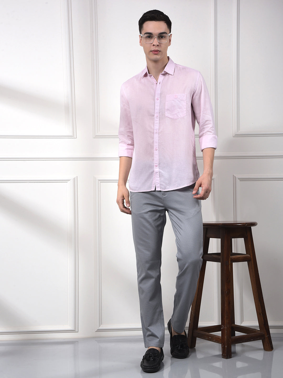 Soft Rose Linen Essentials Shirt