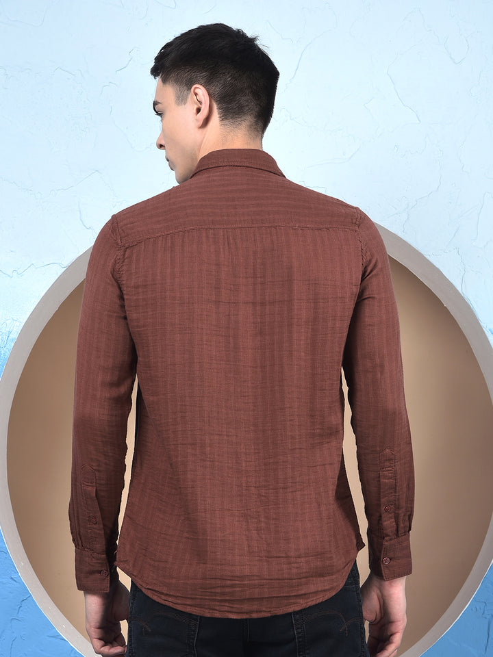 Chestnut Stripe Elegance Shirt
