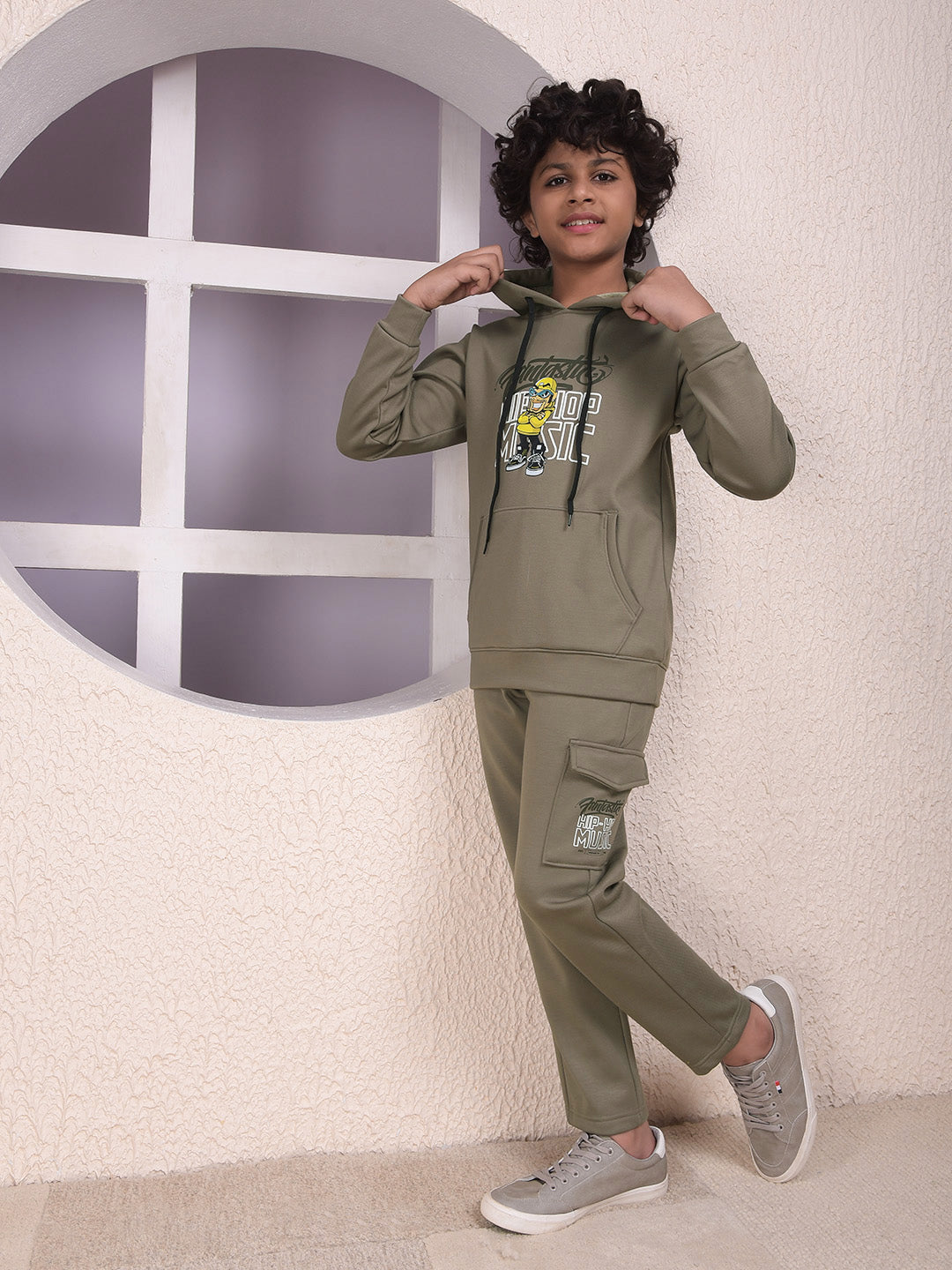 Dynamic Olive Trackpants-Boys Trackpants-Crimsoune Club