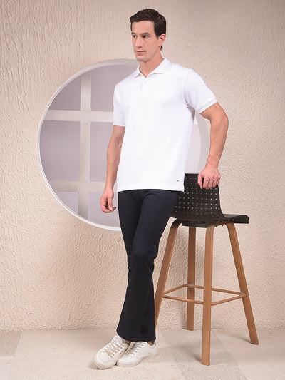 Navy Blue Straight Trousers