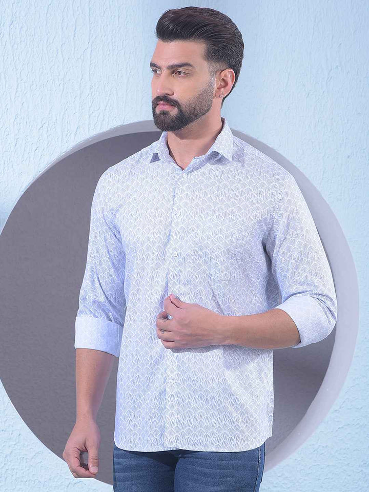 White Printed Shirt