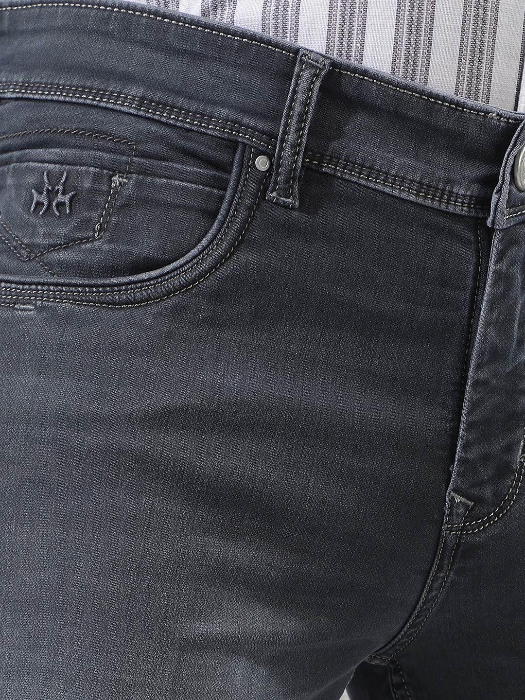 Tailored Ash Grey Straight Jeans