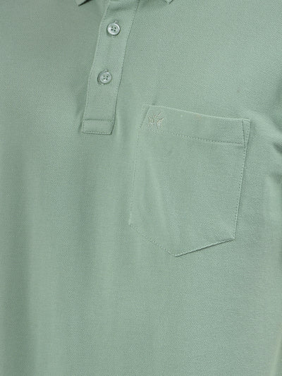 Green Polo Neck T-Shirt