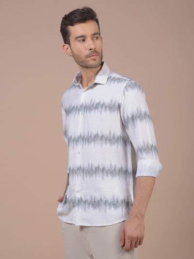 Green Printed Shirt