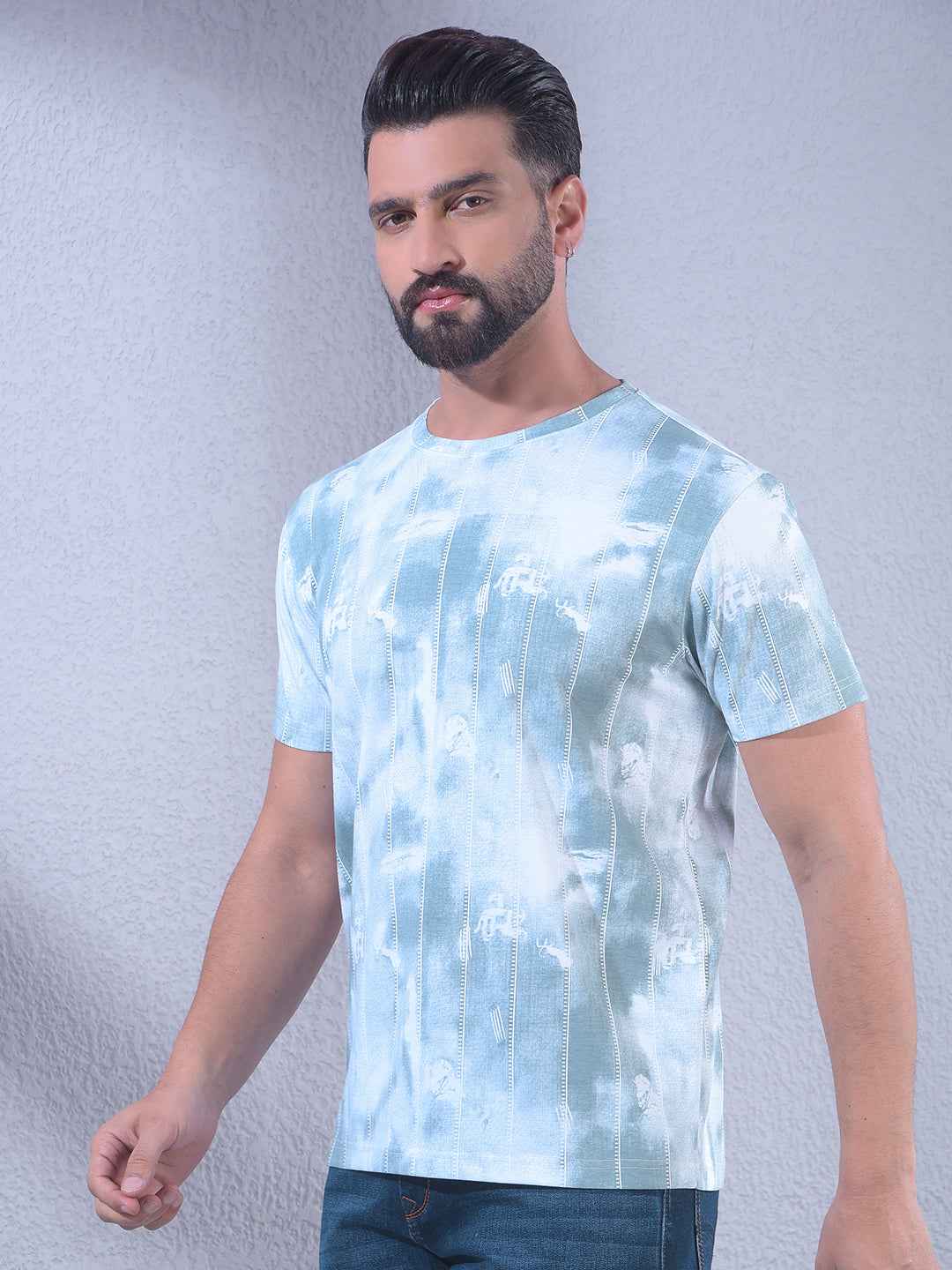 Green Printed T-Shirt