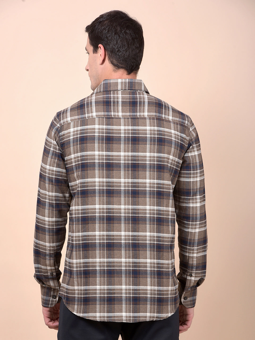 Brown Checked Shirt