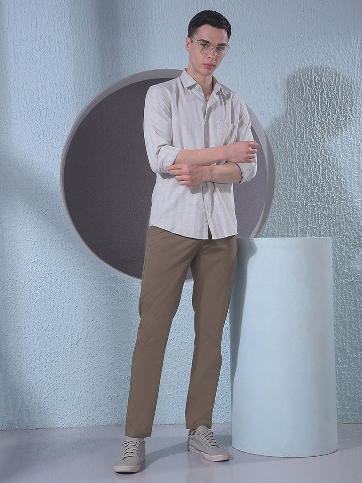 Stylish Olive Printed Trousers