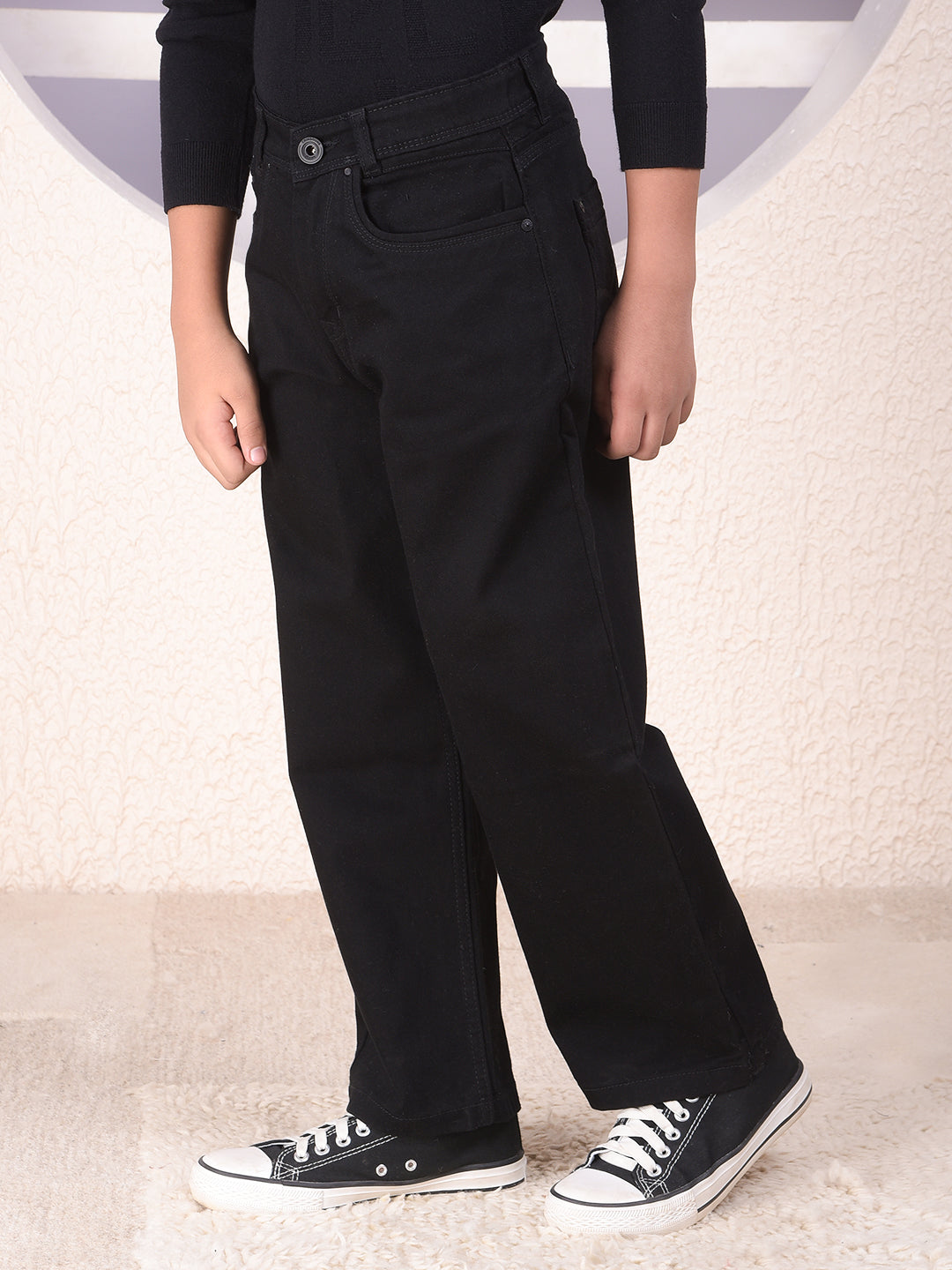 Streetwear Black Baggy Jeans