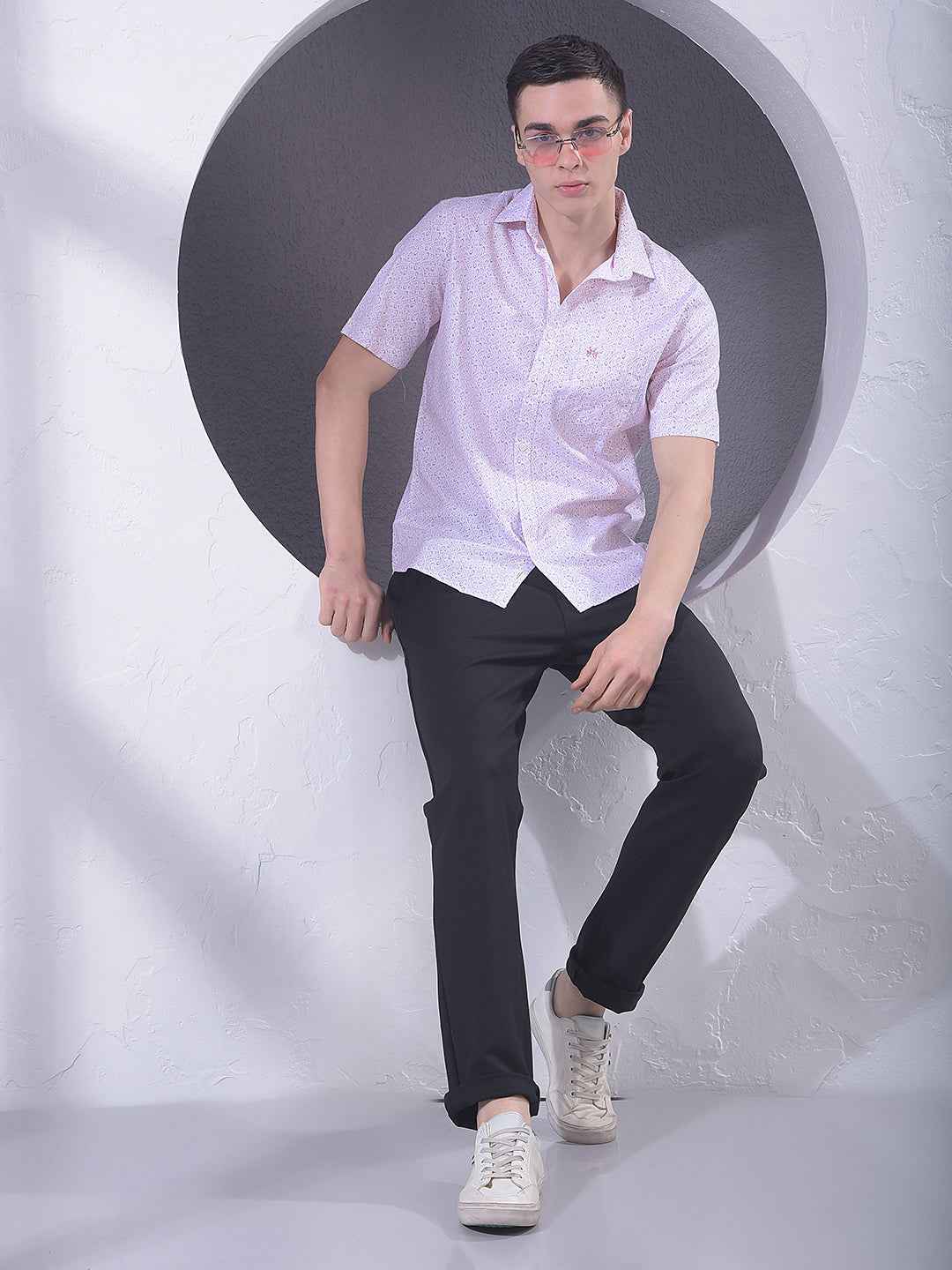 Blush Pink Printed Shirt