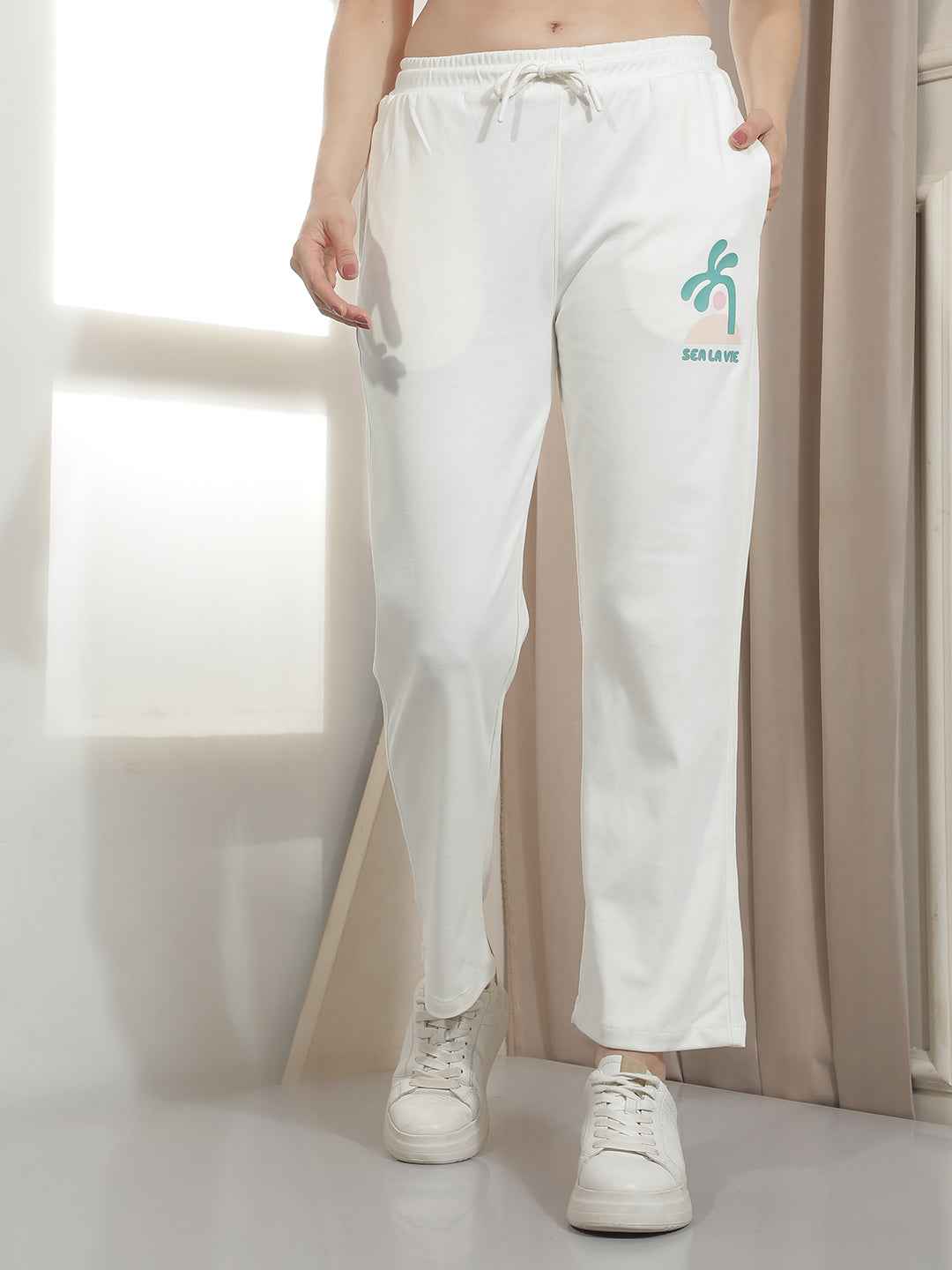 Off White Graphic Print Trackpants