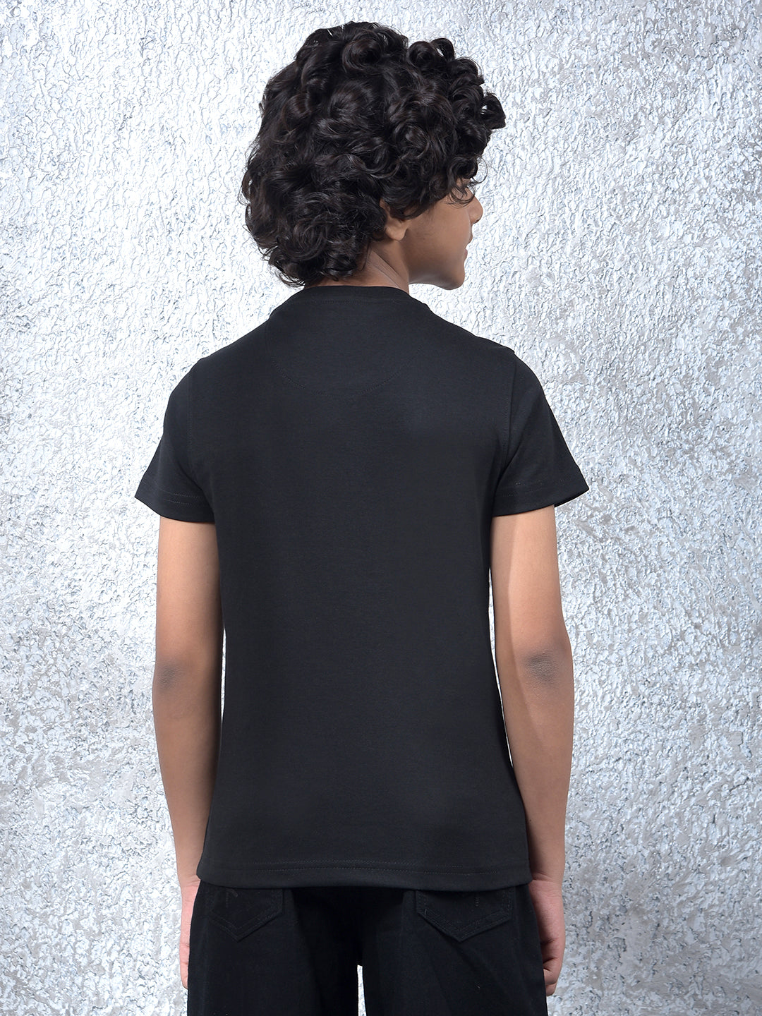 Black Embroidered T-Shirt