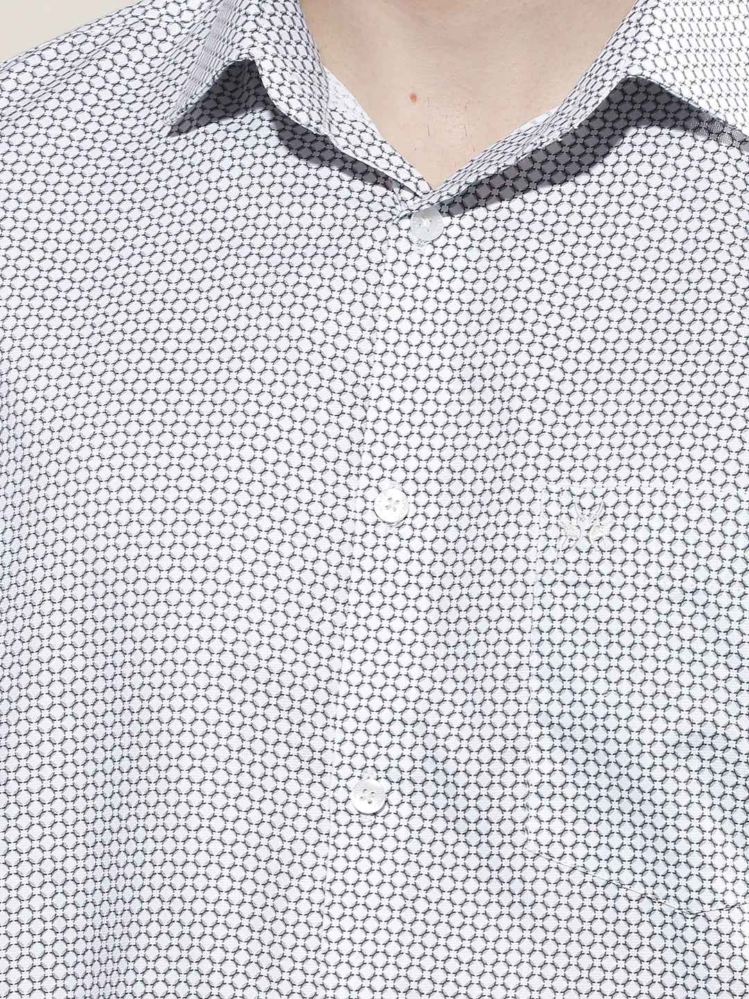 White Printed Shirt