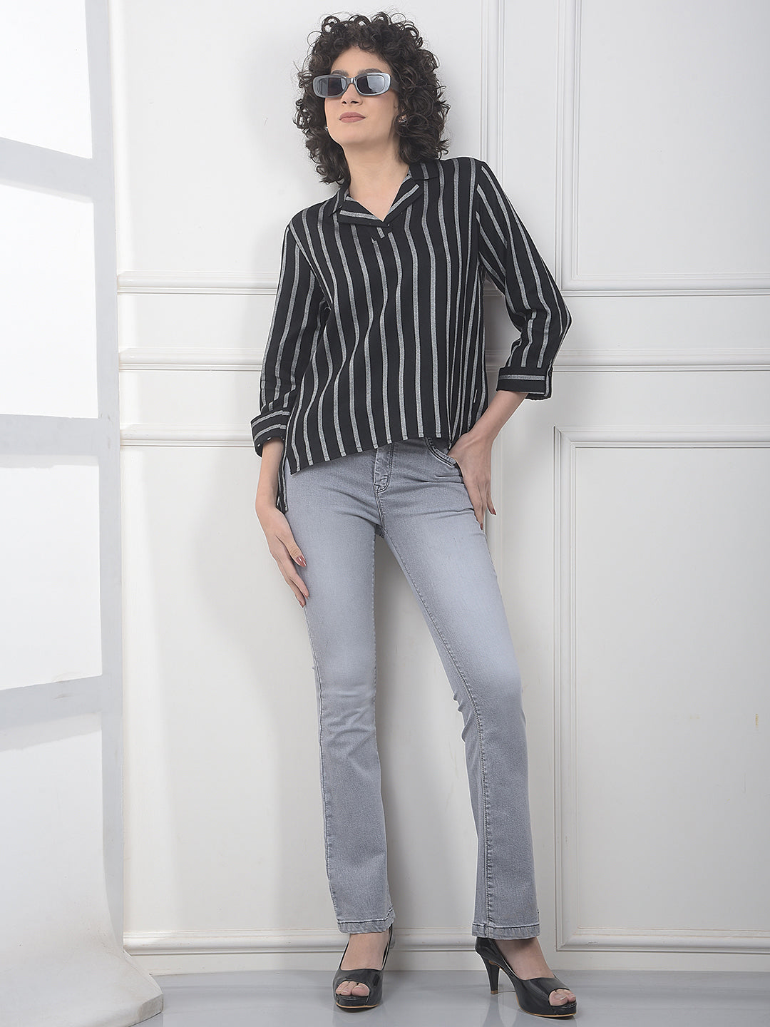 Smoke Grey Bootcut Jeans